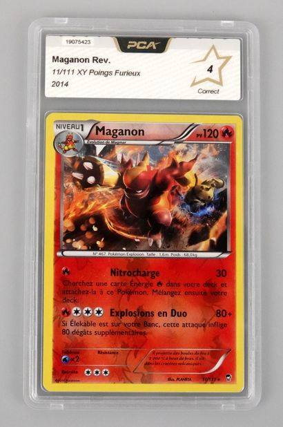 null MAGANON Reverse
Bloc XY Poings Furieux 11/111
Carte Pokémon PCA 4/10
