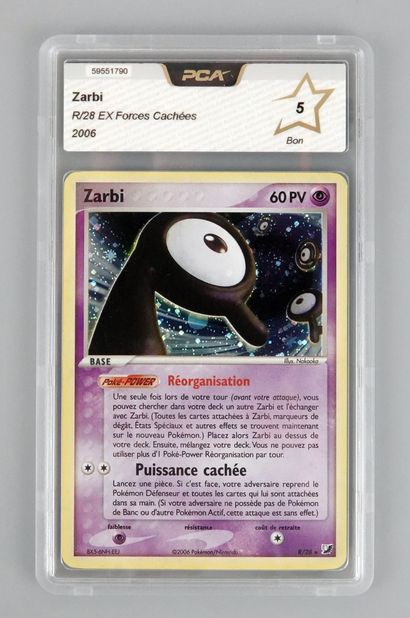 null ZARBI
Bloc Ex Forces Cachées R/28
Carte pokémon PCA 5/10