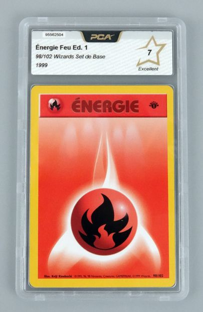 null ENERGIE FEU Ed 1
Bloc Wizards Set de Base 98/102
Carte Pokémon PCA 7/10