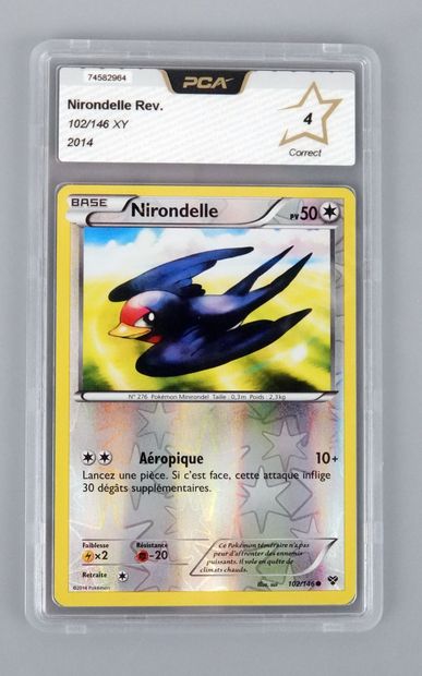 null NIRONDELLE Reverse
Bloc XY 102/146
Carte Pokémon PCA 4/10