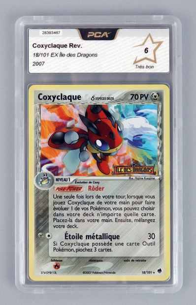 null COXYCLAQUE Reverse
Bloc Ex Ile des Dragons 18/101
Carte pokémon PCA 6/10