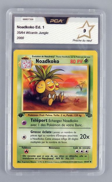 null NOADKOKO Ed 1
Wizards Jungle Block 35/64
Pokémon card PCA 9/10