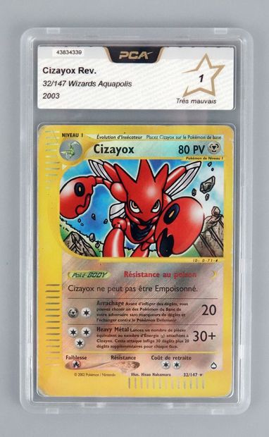 null CIZAYOX Reverse
Wizards Aquapolis Block 32/147
Pokémon Card PCA 1/10