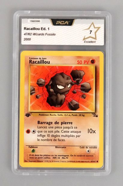 null RACAILLOU Ed 1
Wizards Fossil Block 47/62
Pokémon Card PCA 7/10