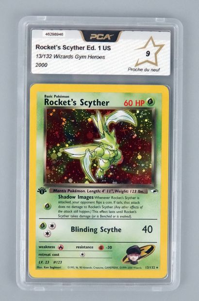 null ROCKET'S SCYTHER ED 1 US
Wizards Gym Heroes Block 13/132
Pokémon Card PCA 9...