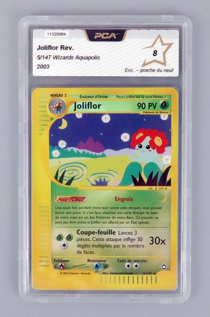 null JOLIFLOR Reverse
Bloc Wizards Aquapolis 5/147
Carte Pokémon PCA 8/10