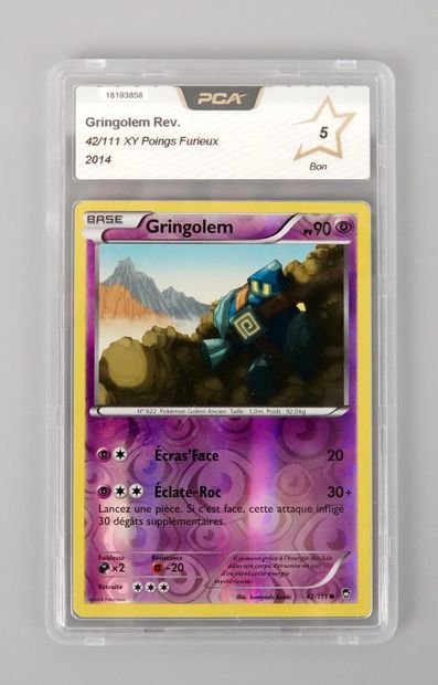 null GRINGOLEM Reverse
Bloc XY Poings Furieux 42/111
Carte Pokémon PCA 5/10