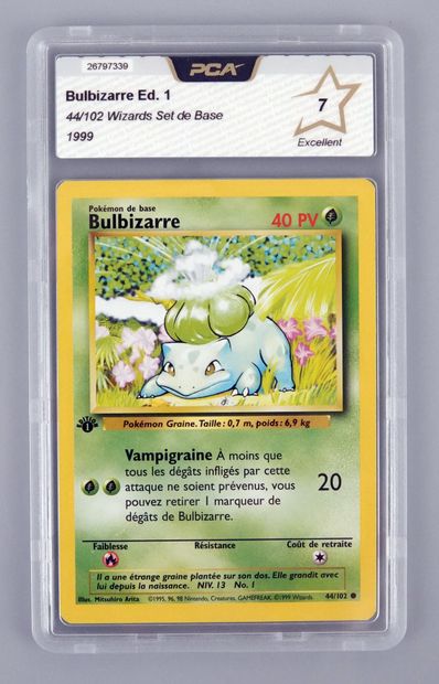 null BULBIZARRE Ed 1
Wizards Block Basic Set 44/102
Pokémon Card PCA 7/10