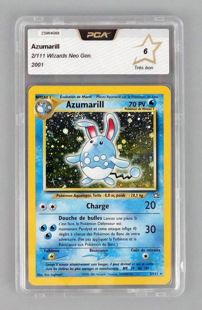 null AZUMARILL
Bloc Wizards Neo Genesis 2/111
Carte Pokémon PCA 6/10