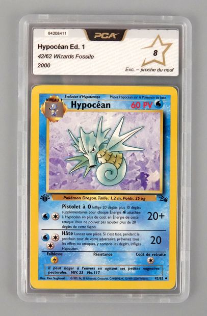 null HYPOCEAN Ed 1
Bloc Wizards Fossile 42/62
Carte Pokémon PCA 8/10