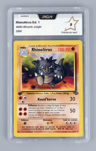 null RHINOFEROS Ed 1
Wizards Jungle Block 45/64
Pokémon card PCA 9/10