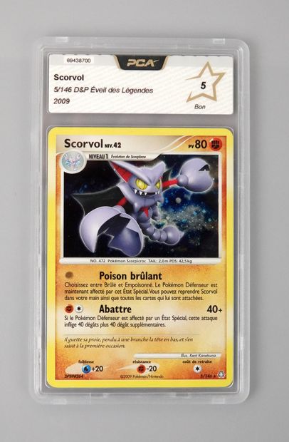null SCORVOL
Diamond and Pearl Block Legends Awakening 5/146
Pokémon Card PCA 5/...