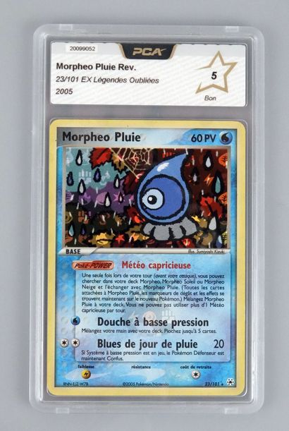 null MORPHEO PLUIE Réverse
Bloc Ex Légendes Oubliées 23/101
Carte pokémon PCA 5/...