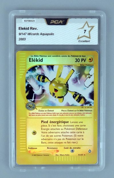 null ELEKID Reverse
Bloc Wizards Aquapolis 9/147
Carte Pokémon PCA 7/10