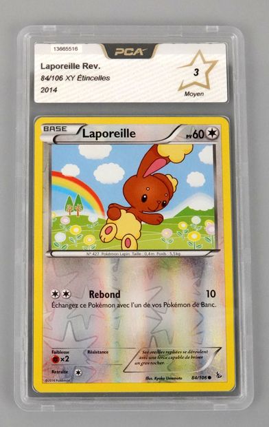 null LAPOREILLE Reverse
Bloc XY Etincelles 84/106
Carte Pokémon PCA 3/10