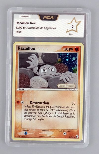 null RACAILLOU Revers
Ex Legend Makers Block 53/92
Pokémon Card PCA 5/10