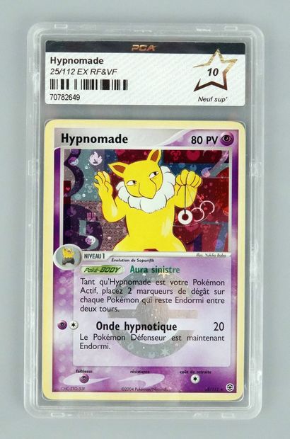 null HYPNOMADE
Bloc Ex Rouge Feu et Vert Feuille 25/112
Carte Pokémon PCA 10/10