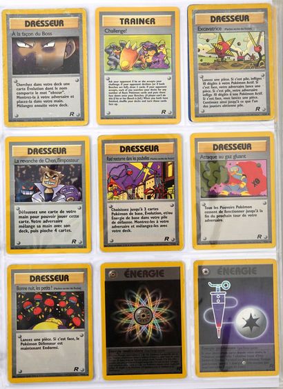 null TEAM ROCKET
Bloc Wizards
Ensemble comprenant le Full set des cartes rares, peu...