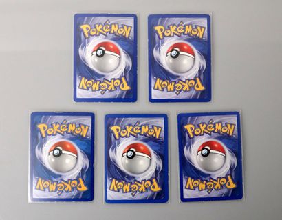 null EX BLOCK
Set of five pokemon cards including Deoxys, Leviator, Armaldo, Meganium...