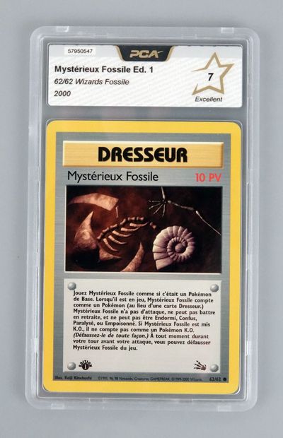 null MYSTERY FOSSIL Ed 1
Wizards Fossil Block 62/62
Pokémon Card PCA 7/10