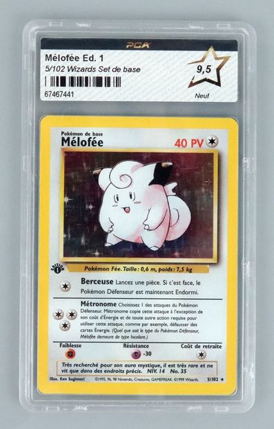 null MELOFEE Ed 1
Wizards Block Basic Set 5/102
Pokémon Card PCA 9.5/10