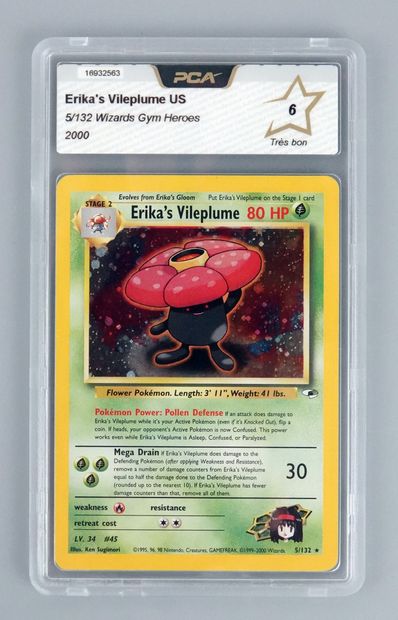 null ERIKA'S VILEPLUME US
Wizards Gym Heroes Block 5/132
Pokémon Card PCA 6/10