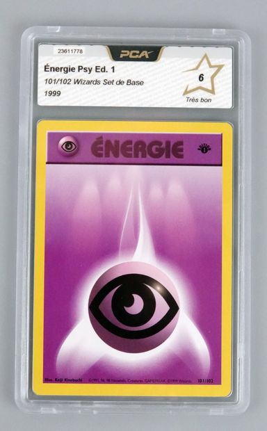 null ENERGIE PSY Ed 1
Bloc Wizards Set de Base 101/102
Carte Pokémon PCA 6/10