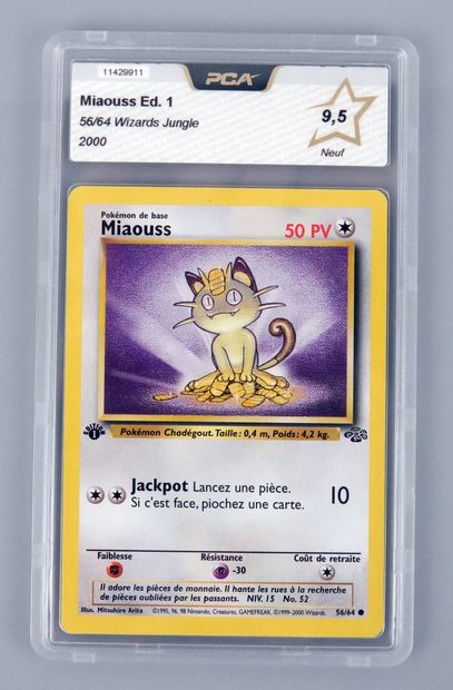 null MIAOUSS Ed 1
Wizards Jungle Block 56/64
Pokémon card PCA 9.5/10