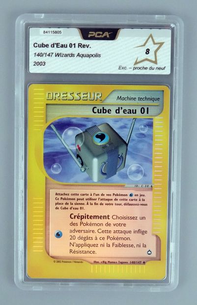 null CUBE D’EAU 01 Reverse
Bloc Wizards Aquapolis 140/147
Carte Pokémon PCA 8/10