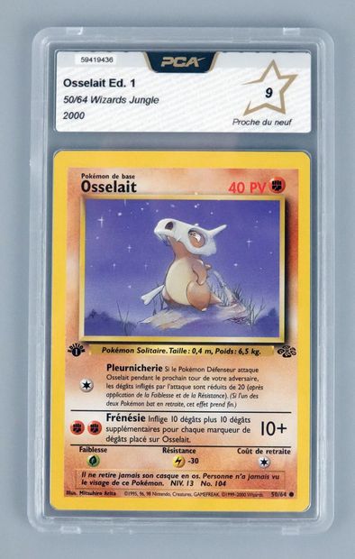 null OSSELAIT Ed 1
Wizards Jungle Block 50/64
Pokémon card PCA 9/10