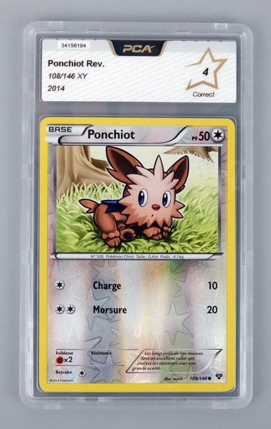 null PONCHIOT Reverse
Bloc XY 108/146
Carte Pokémon PCA 4/10