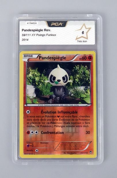 null PANDESPIEGLE Reverse
XY Block Furious Fists 59/111
Pokémon Card PCA 6/10