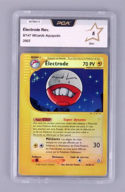 null ELECTRODE Reverse
Wizards Aquapolis Block 8/147
Pokémon Card PCA 5/10