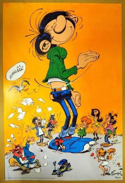 null FRANQUIN
Gaston
Grande affiche éditée par Verkerke en 1982
93 x 62 cm