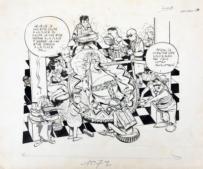 null TABARY Jean
Iznogoud
Illustration publiée dans Record 37 en 1965
Encre de chine
31.5...
