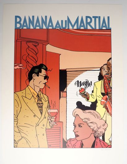 null BENOIT
Ray Banana
Grande affiche Banana au Martial sérigraphiée signée éditée...