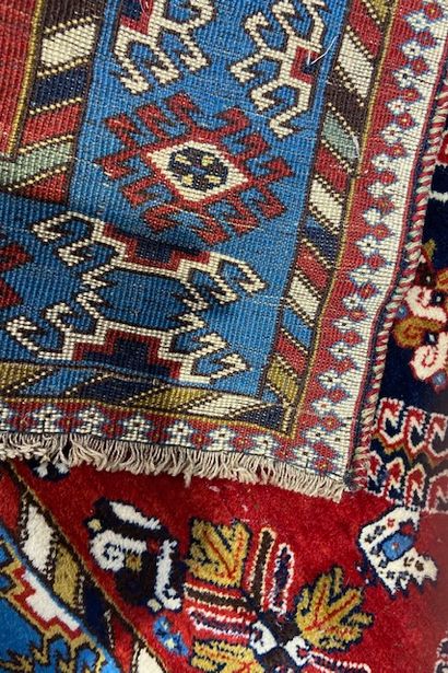 null Tapis Chiraz Kasgai (chaîne, trame et velours en laine), Sud-ouest de la Perse,...