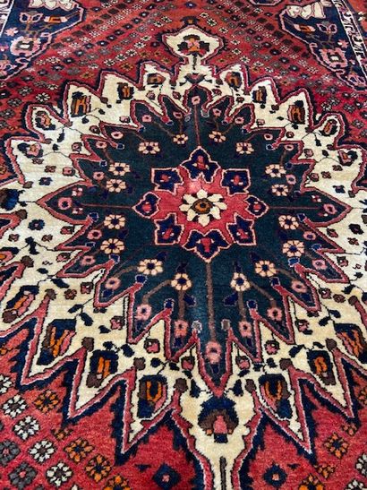 null Bakthiar carpet (cotton warp and weft, wool pile), North-Eastern Persian Gulf,...