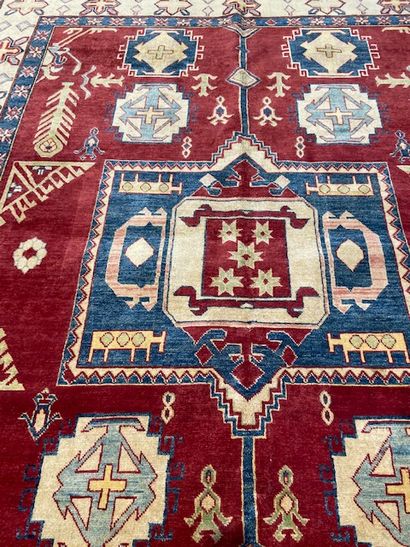 null Tapis Derbent (chaîne, trame et velours en laine), Est du Caucase, seconde moitié...