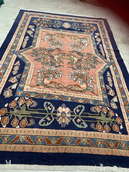 Hamadan carpet (cotton warp and weft, wool...