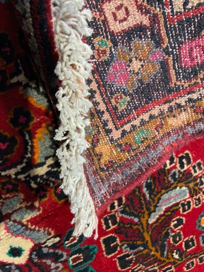 null Tapis Hamadan (chaîne et trame en coton, velours en laine), Nord-ouest de la...