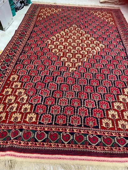 null Tapis Bechir (chaîne, trame et velours en laine), Turkménistan, vers 1950

Dimensions...