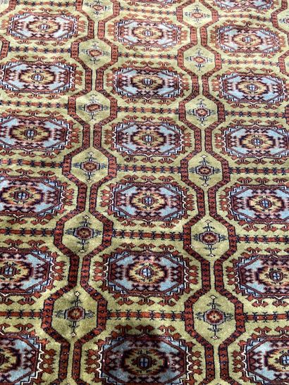 null Pakistani carpet (warp, weft and wool pile), recent

Dimensions : 273 x 186...