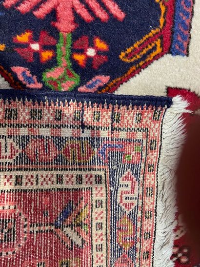 null Hamadan carpet (cotton warp and weft, wool pile), Northwest Persia, ca. 1940-1950

Dimensions...