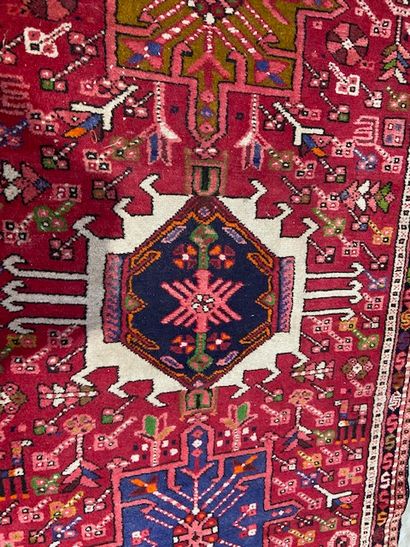 null Tapis Hamadan (chaîne et trame en coton, velours en laine), Nord-ouest de la...