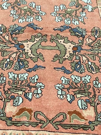 null Hamadan carpet (cotton warp and weft, wool pile), Northwest Persia, circa 1940

Dimensions...