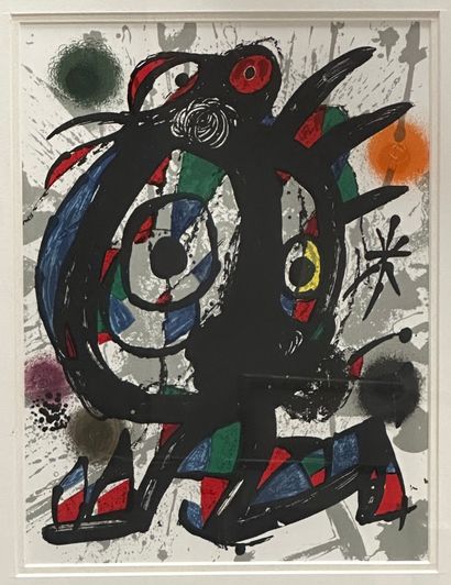 null Joan Miro (1893-1983), d'après
Lithographie sur papier non signée
32,5 x 24,5cm...
