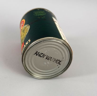 null Andy Warhol, after
Del Monte beans
Metal can with a signature
Stamped inside...