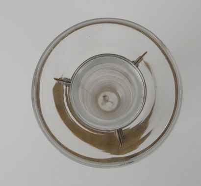null René DULONG (dessin de) & Gustave SERRURIER-BOVY (1858 – 1910) 
	Vase en cristal...