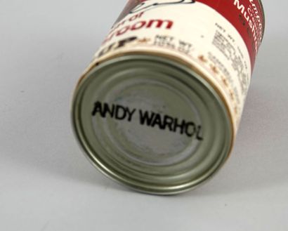 null Andy Warhol, after
Campbell's Cream of Mushroom soup
Metal can has a signature
Stamped...